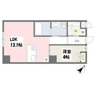 コレクション名駅Ⅲ【3階】の間取り