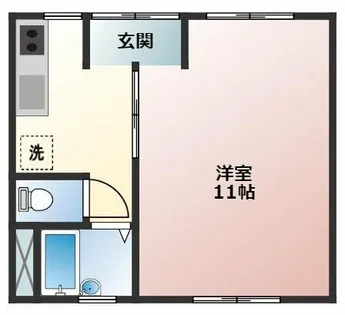 すみれ荘【2A号室】の間取り