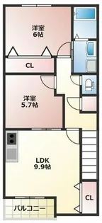 ライフイン・セイフィールド【203号室】の間取り