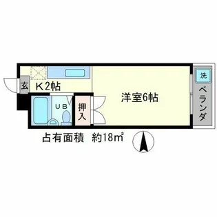 川上ハイツ【1階】の間取り