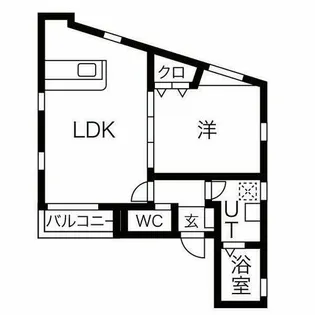 Blue Moon 名駅【2階】の間取り