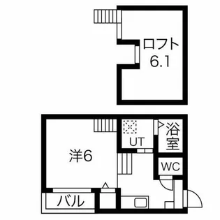 グリーンリーフ名城清水【1階】の間取り