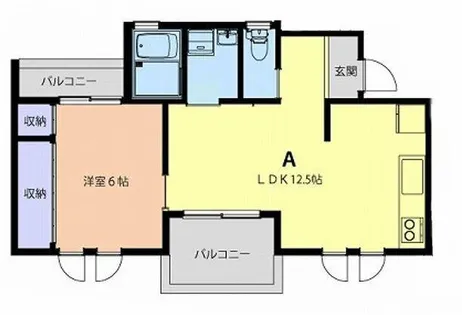 エープレイス【A号室】の間取り