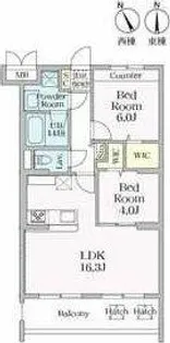 東浦ガーデンヒルズあじさいクレスト【304号室】の間取り