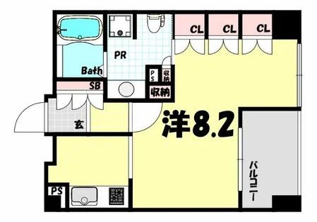 リーガル神戸中山手通り【2階】の間取り