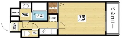 S-RESIDENCE新大阪Ridente【10階】の間取り