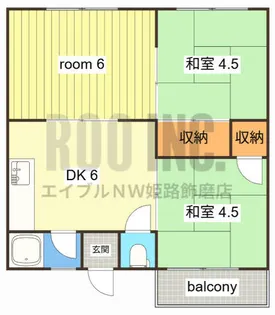 シティビル【3-B号室】の間取り