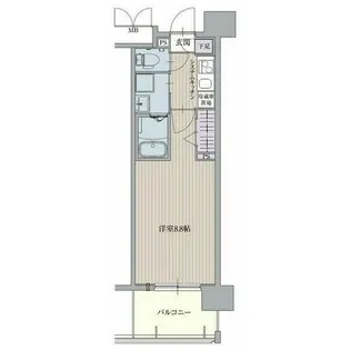 パルティール浅間町【6階】の間取り