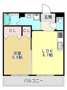 イーズ新石切(シンイシキリ)【1階】の間取り