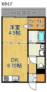 パークス住之江【3階】の間取り