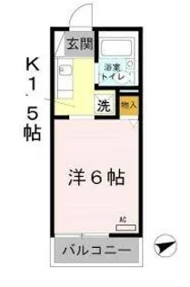 メゾンドアヴニール名谷【2階】の間取り