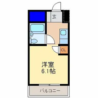 デ・リード塚本【6階】の間取り