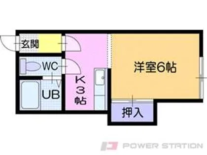 MAPLE ROOMⅡ(メイプルルーム2)【2階】の間取り