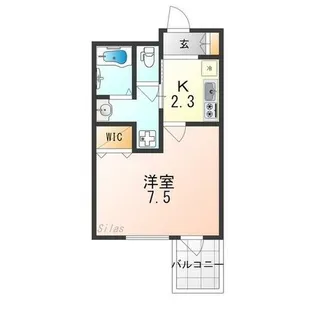 ウェルスクエア京都西陣WEST【3階】の間取り