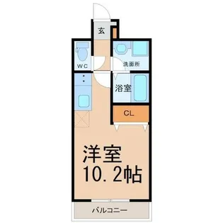 アレーヌコート野並【6階】の間取り