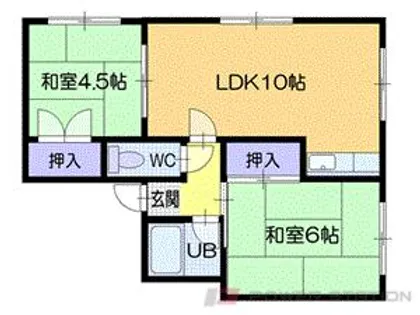 サンコーポ新光【1階】の間取り
