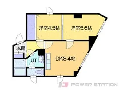 マンションカガヤ【4階】の間取り