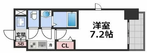 フォーリアライズ城東ファイン【7階】の間取り