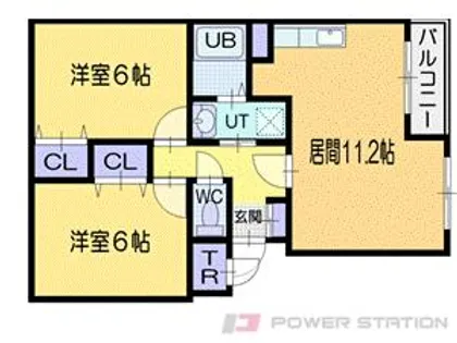 グレイスヴィラ【1階】の間取り