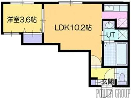 Hyatt恵庭(ハイアットエニワ)【1階】の間取り