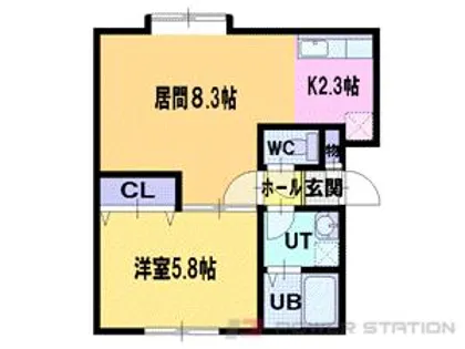 クリーンヒルズ【3階】の間取り