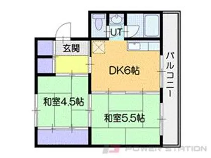 パークヒルズ真々地I【5階】の間取り
