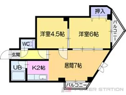 パークヒルズ沢町【1階】の間取り