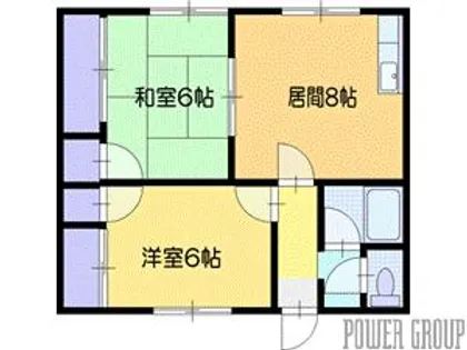 コーポ沢町【2階】の間取り