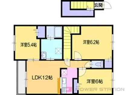 Belle roseⅢ(ベルローゼⅢ)【2階】の間取り