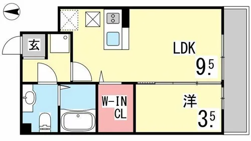 憩ハイツ【102号室】の間取り