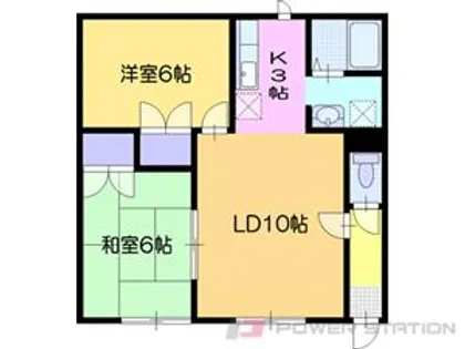 フロンティア池田【2階】の間取り