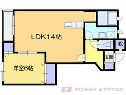 イーストツーヒルズ【1階】の間取り