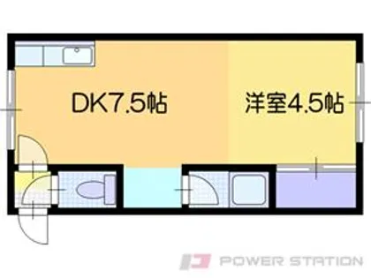 松下ハイツ江別Ⅱ【4階】の間取り