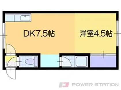 松下ハイツ江別Ⅱ【4階】の間取り