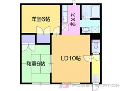 フロンティア池田【2階】の間取り
