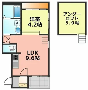ミレニア栄生【1階】の間取り