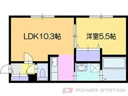 プレシェルト1条通【1階】の間取り