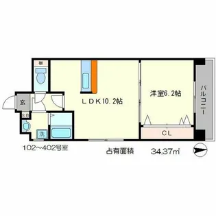 NOI 1st【4階】の間取り