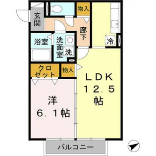 アルカーディア【2階】の間取り