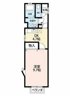ブライトカメリア【2-A号室】の間取り