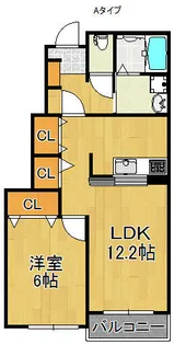 グレイスコート【1階】の間取り