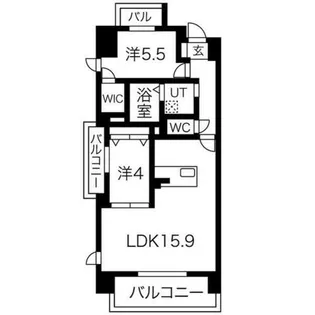 THE MUSE栗山【3階】の間取り