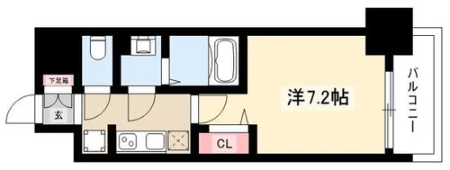 プレサンス新栄リベラ【6階】の間取り
