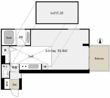 ゼクウナンバニシ【410号室】の間取り