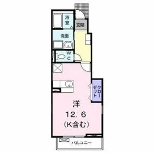 グランツシェーネ【101号室】の間取り