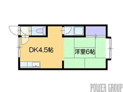 カレッジハウス若葉No.1【3階】の間取り