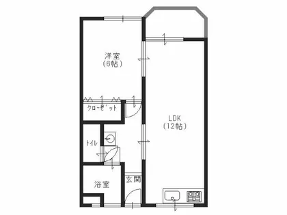 水畑マンション【302号室】の間取り