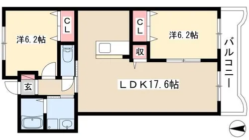 ファミーユ戸田【4階】の間取り