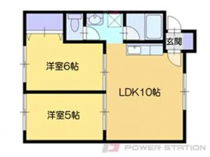 パステルハイツ【2階】の間取り