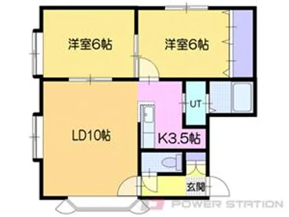 ルミエールスハラ奥沢【2階】の間取り